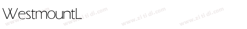 Westmount Light字体转换